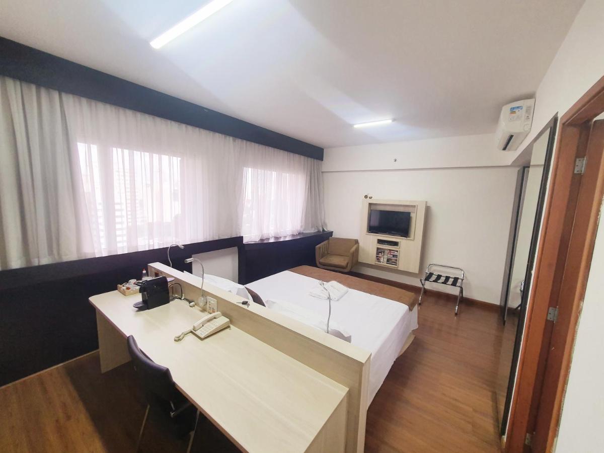 Lindo Flat Em Hotel 4 Estrelas Na Bela Vista Sao Paulo Dış mekan fotoğraf